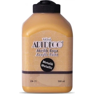 Metalik Akrilik Boya 500 ml Altın 3721 Özellikli Su Bazlı Boya