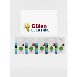 1WATT Gece Ampulu Yeşil 5ADET