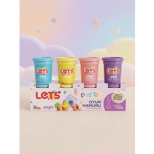 4 Renk Pastel Oyun Hamuru 440 G