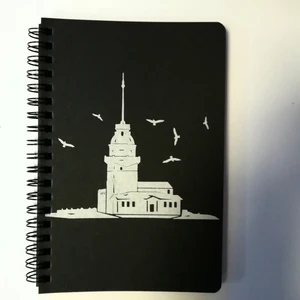 Spiralli Defter Siyah 12 x 17 cm