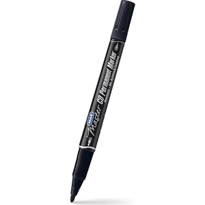 Mas Master 6414 Çift Uçlu Permanent Markör  0,5 mm 1,0 mm Siyah