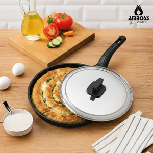 Döküm Granit Kapaklı Börek Tavası 34 cm