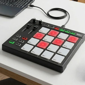 Pad Controller-16 Launchpad Midi Pad Controller (48 Adet Pad Bankası)