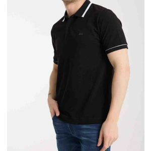 Polo Siyah Regular Fit Kısa Kol
