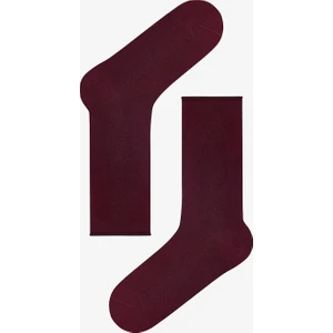Bordo High Comfort Soket Çorap