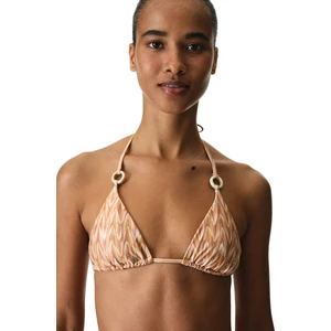 Kacie Üçgen Zigzag Desenli Bikini Üstü