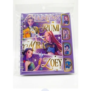 K-Pop Huntrix Bölmeli Defter