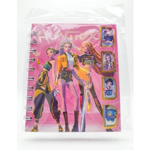 K-Pop Huntrix Bölmeli Defter