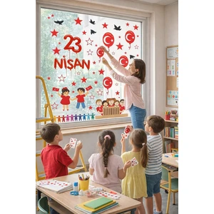 Kt Grup 23 Nisan Duvar Sticker Seti 30X100 cm