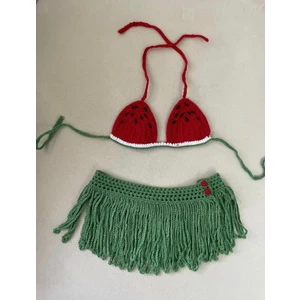 El Yapımı Karpuzlu Bebek Bikini