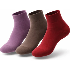 Umel Tekstil Bayan Bambu Patik Çorap 3'lü Set