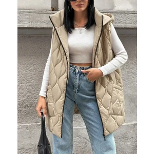 Kapşonlu Kapitone Yelek