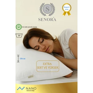 Extra Sert ve Yüksek Yastık 50 x 70 cm Pamuklu Dış Materyal ile Konforlu Uyku