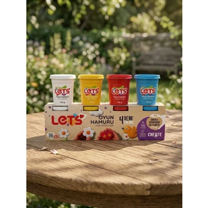 Lets Oyun Hamuru 4 Renk 460 Gram L8440