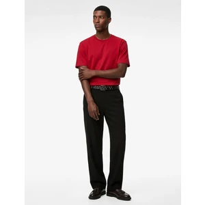 Regular Fit Kısa Kollu Bisiklet Yaka Pamuklu Basic Tişört