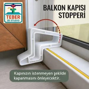 Pencere - Balkon Kapı Stoperi (Beyaz)