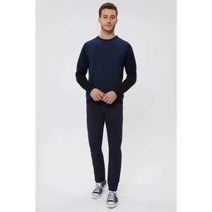Lee Cooper Newdiagonal Erkek Bisiklet Yaka Sweatshirt İndigo