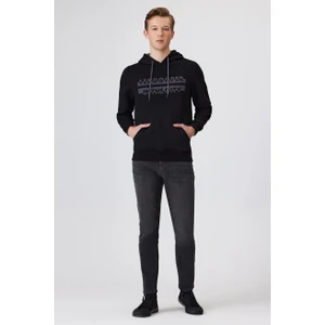 Lee Cooper Tess Erkek Kapüşonlu Sweatshırt Siyah