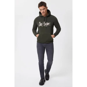 Lee Cooper Gregory Erkek Kapüşonlu Sweatshirt Haki