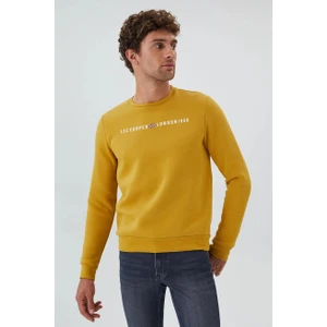 Lee Cooper Steward Erkek O Yaka Sweatshırt Hardal