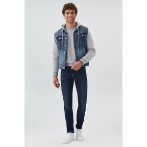 Lee Cooper Pablo Erkek Kapüşonlu Jean Ceket