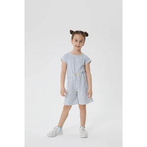 Lee Cooper Bisiklet Yaka Çizgili Kısa Kol Tulum