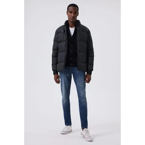 Lee Cooper Alec Erkek Şişme Mont Siyah