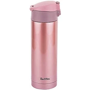Pembe Paslanmaz Çelik İçecek Termosu 350ML Çift Katmanlı Yalıtım ile Sıcak Tutma