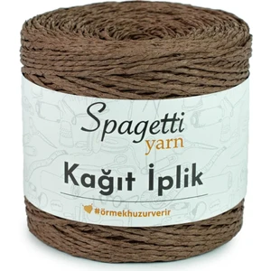 Spagetti Yarn Kahve Kağıt Ip