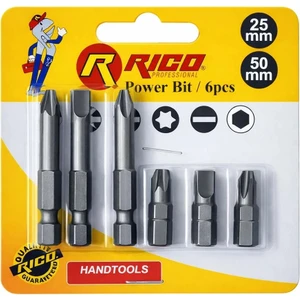 RICO Vidalama Bits Uç Seti 6 Parça