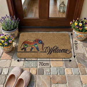 Fil Desenli Kapı Önü ve Iç Mekan Paspası