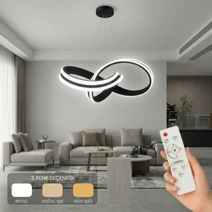Arona LED Sarkıt Avize 3 Renk Kumandalı