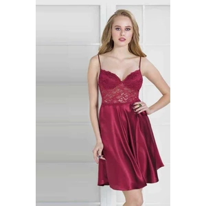 Pierre Cardin 627 Saten Danteli Kısa Gecelik