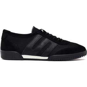 Kadın Siyah Bağcıklı Deri Sneaker 26PFD511014