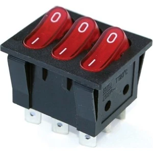 Üçlü Işıklı Anahtar ON-OFF 9P