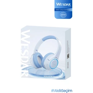 Wesdar K-216H Bluetooth Kulak Üstü Işıklı Kulaklık