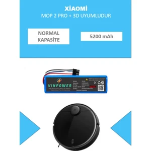 Xiaomi Mop 2 Pro Plus 3D Uyumlu Batarya