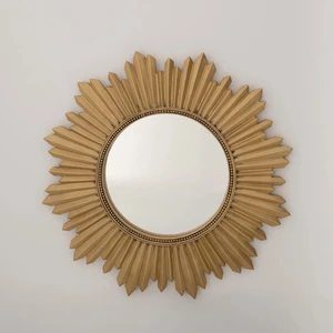 Armanda Yuvarlak Ayna Altın