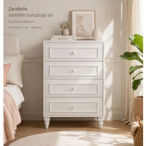 Romantic 4 Çekmeceli ŞIFONYER(%100MDF)
