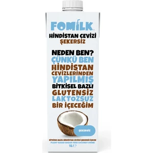 Şekersiz Hindistan Cevizi Sütü 1lt