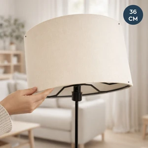 Krem Kumaş Yedek Lambader Başlığı