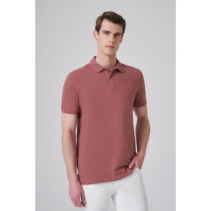 Erkek Gül Basic Polo Yaka Dynamic Fit T-Shirt