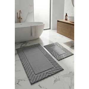Neşe Home Collection DAVIS BANYO PASPAS SETİ AÇIK GRİ