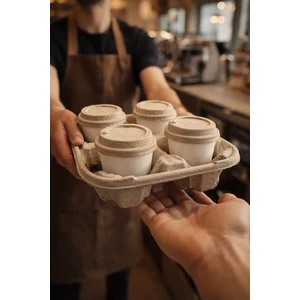 Repu Packaging Solutions 4' Lü Karton Bardak Taşıyıcı 260' Lı