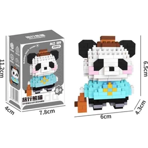 3D New Bricks Mini Yapi Bloklari LEGO, Gezgin Panda Figür