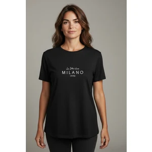 Kadın Siyah Milano Tişort