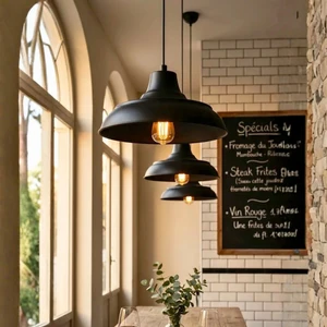 Retro Siyah Sarkıt Metal AYD-3520