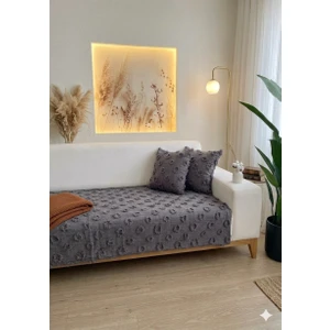 Ponpon Koltuk Örtüsü 100*240
