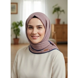 Müslin Biyeli Eşarp Gülkurusu