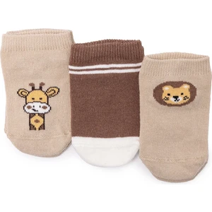 Hellobaby Erkek Bebek 3lü Bilek Çorap Hayvan Baskılı